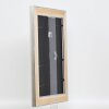 Efecto marco de madera perfil 95 plata 42x59,4 cm cristal acrílico calidad museo