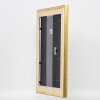 Efecto marco de madera perfil 95 oro 10,5x14,8 cm cristal acrílico calidad museo