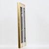 Efecto marco de madera perfil 95 oro 10,5x14,8 cm cristal acrílico calidad museo