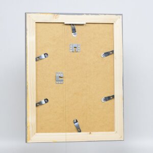 Portarretratos efecto madera 2240 gris 25x35 cm cristal acrílico calidad museo