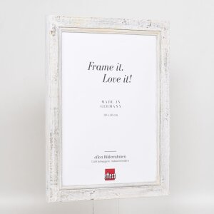Efecto Marco de madera 2240 blanco 27x48 cm Cristal acrílico Calidad Museo