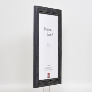 Marco de madera efecto 2240 negro 60x90 cm cristal acrílico calidad museo