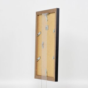 Marco efecto 2310 plata alto brillo 35x50 cm cristal acrílico calidad museo