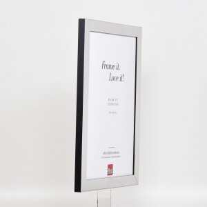 Marco efecto 2310 plata alto brillo 61x91,5 cm cristal acrílico calidad museo