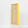 Efecto marco de madera Top Cube 7x10 cm vidrio acrílico amarillo calidad museo