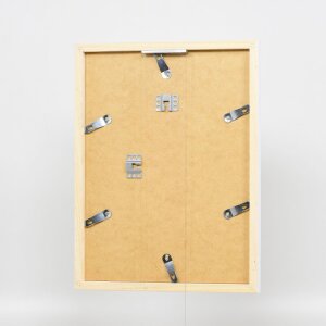 Marco de fotos de madera Effect Top Cube 10x10 cm Blanco con acrílico de museo