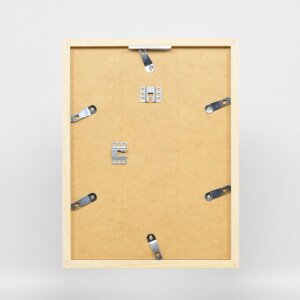 Marco de fotos de madera Effect Top Cube 10x10 cm Blanco con acrílico de museo