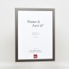 Cubo superior con marco de madera efecto 21x28 cm cristal acrílico platino calidad museo