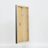 Cubo superior con marco de madera efecto 23x70 cm cristal acrílico platino calidad museo