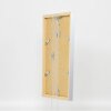 Efecto Marco de madera Cubo superior 25x30 cm plata cristal acrílico calidad museo