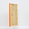 Efecto marco de madera Top Cube 25x80 cm naranja cristal acrílico calidad museo
