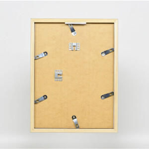 Efecto marco de madera Top Cube 25x80 cm cristal acrílico platino calidad museo