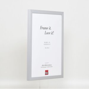 Efecto Marco de madera Cubo superior 29,7x42 cm cristal acrílico plateado calidad museo
