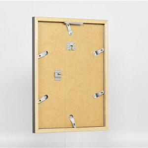 Cubo superior con marco de madera efecto 35x100 cm cristal acrílico platino calidad museo