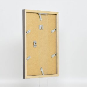Cubo superior con marco de madera efecto 35x100 cm cristal acrílico platino calidad museo