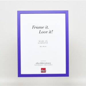 Cubo superior con marco de madera efecto 40x50 cm cristal acrílico morado calidad museo