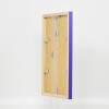 Cubo superior con marco de madera Effect 40x60 cm cristal acrílico morado calidad museo