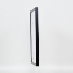 Cubo superior con marco de madera efecto 50x70 cm cristal acrílico negro calidad museo
