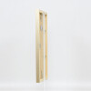Efecto marco de madera Top Cube 60x60 cm cristal acrílico dorado calidad museo