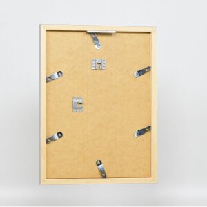Efecto marco de madera Top Cube 60x90 cm plata cristal acrílico calidad museo