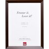 Marco de madera efecto palisandro Top N 27x48 cm cristal acrílico calidad museo