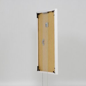 Marco de plástico efecto Art blanco 35x100 cm cristal de museo