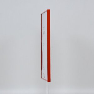 Marco de plástico efecto Art rojo 40x40 cm cristal de museo