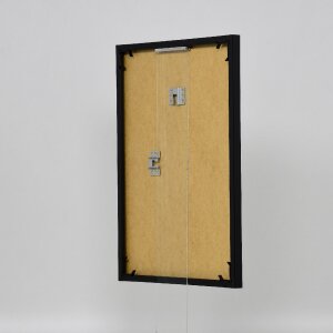 Marco de plástico efecto Art negro 59,4x84,1 cm cristal de museo