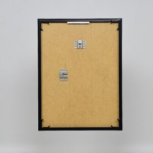Marco de plástico efecto Art negro 59,4x84,1 cm cristal de museo