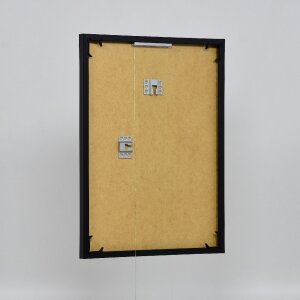 Marco de plástico efecto Art negro 59,4x84,1 cm cristal de museo