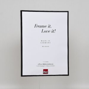 Marco de plástico efecto Art negro 59,4x84,1 cm cristal de museo