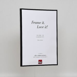 Marco de plástico efecto Art negro 59,4x84,1 cm cristal de museo