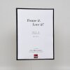 Marco de plástico efecto Art negro 59,4x84,1 cm cristal de museo