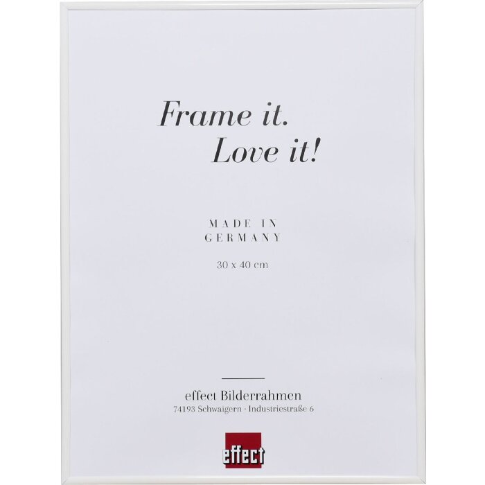 Marco de plástico efecto Art blanco 59,4x84,1 cm cristal de museo