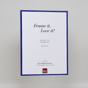 Marco de plástico efecto Art azul 59,4x84,1 cm cristal de museo