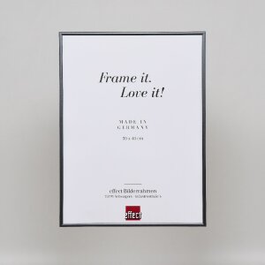 Efecto marco de plástico Art antracita 62x93 cm cristal de museo