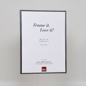 Efecto marco de plástico Art antracita 62x93 cm cristal de museo
