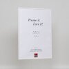 Marco de plástico efecto Art blanco 10,5x14,8 cm cristal de museo