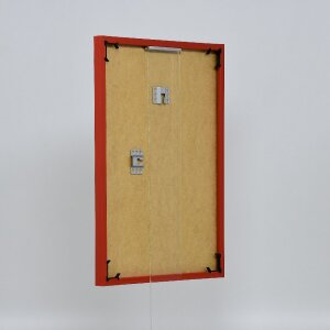 Marco de plástico efecto Art rojo 10,5x14,8 cm cristal de museo