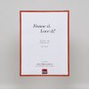 Marco de plástico efecto Art rojo 10,5x14,8 cm cristal de museo