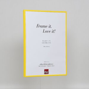 Marco de plástico efecto Art amarillo 61x91,5 cm cristal de museo