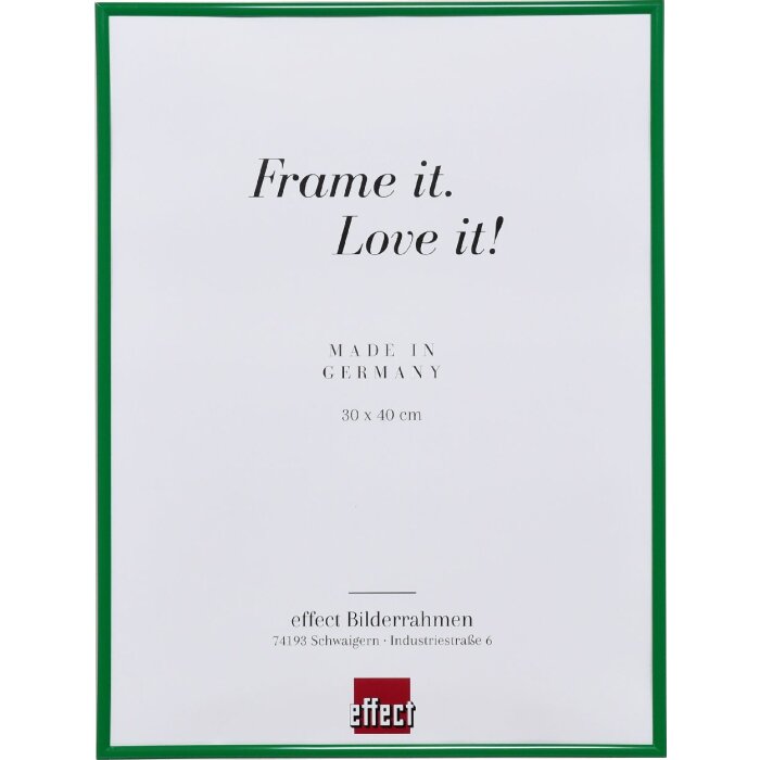 Marco de plástico efecto Art verde 61x91,5 cm cristal de museo