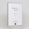 Efecto Quadro marco de aluminio 18x24 cm plata alto brillo con cristal museo