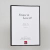 Efecto Quadro marco de aluminio 18x27 cm cristal de museo negro alto brillo