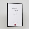 Efecto Quadro marco de aluminio 18x27 cm cristal de museo negro alto brillo
