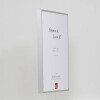 Efecto marco de aluminio Quadro 20x28 cm plata cristal de museo