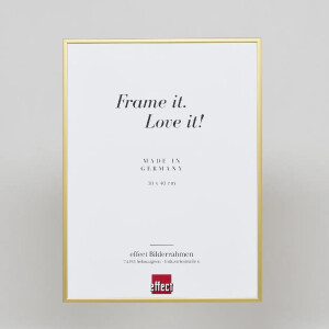 Efecto marco de aluminio Quadro 20x28 cm oro cristal de museo