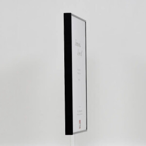 Efecto marco de aluminio Quadro 20x28 cm cristal de museo negro alto brillo