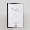 Efecto marco de aluminio Quadro 20x28 cm cristal de museo negro alto brillo