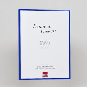 Marco de aluminio efecto Quadro 21x29,7 cm cristal de museo azul